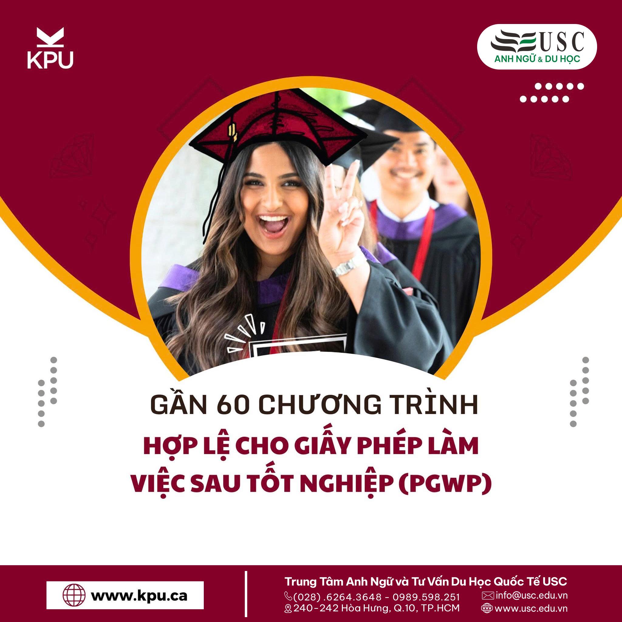 Danh Sách Các Chương Trình Học Hợp Lệ Cho Giấy Phép Làm Việc Sau Tốt Nghiệp (PGWP) Tại Kwantlen Polytechnic University, Canada