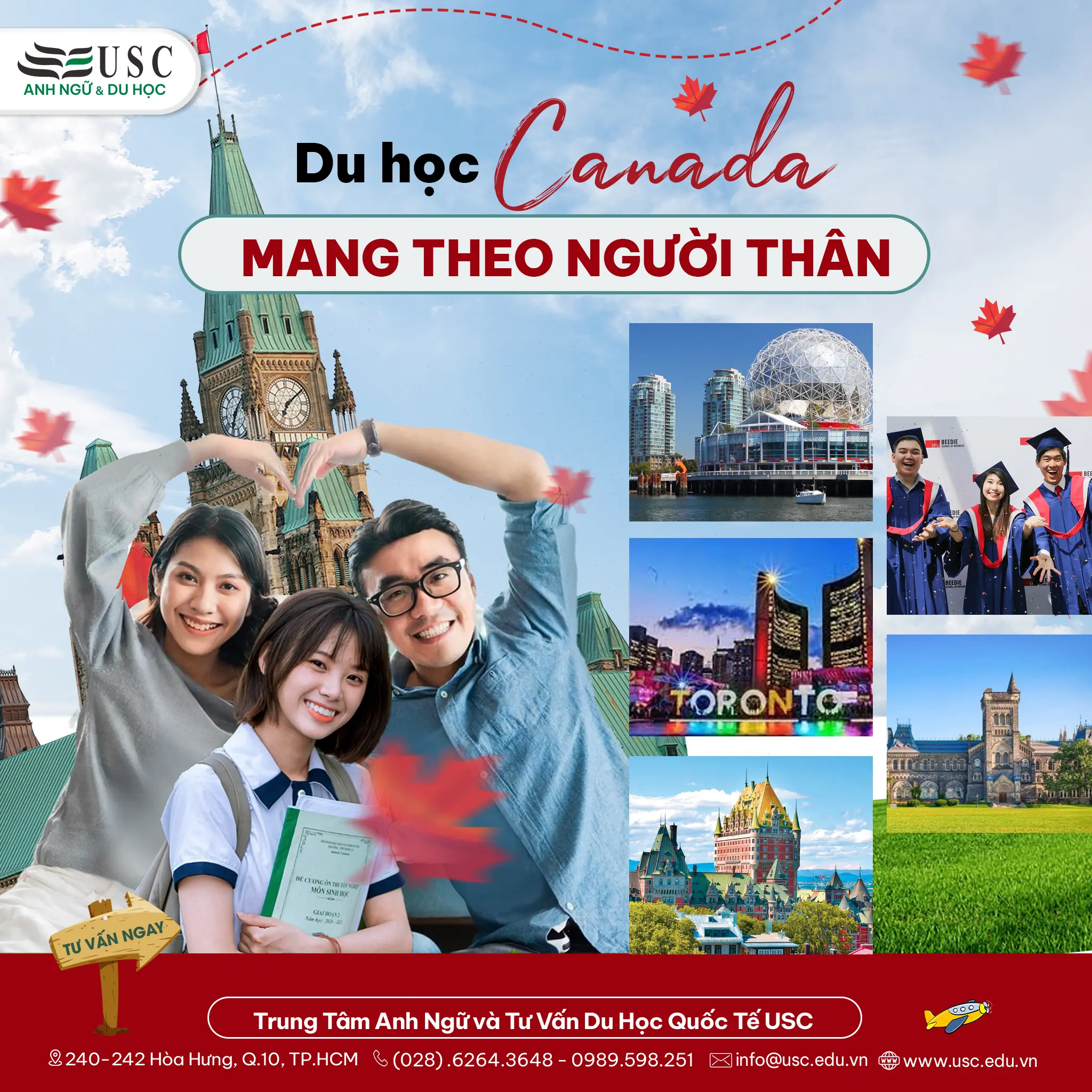 DU HỌC CANADA: MANG THEO NGƯỜI THÂN